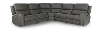 Linden Charcoal 5 Piece Power Reclining Sectional