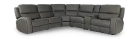 Linden Charcoal 6 Piece Power Reclining Sectional