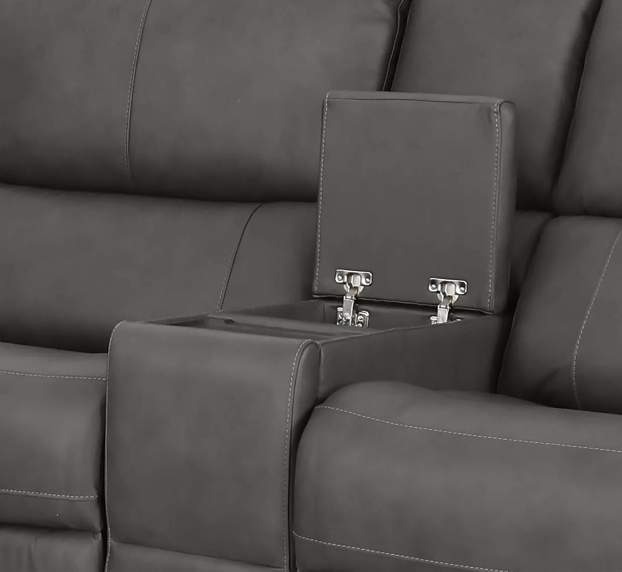 Linden Charcoal 6 Piece Power Reclining Sectional-6