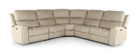 Linden Beige 5 Piece Power Reclining Sectional