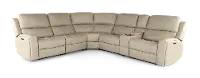 Linden Beige 6 Piece Power Reclining Sectional