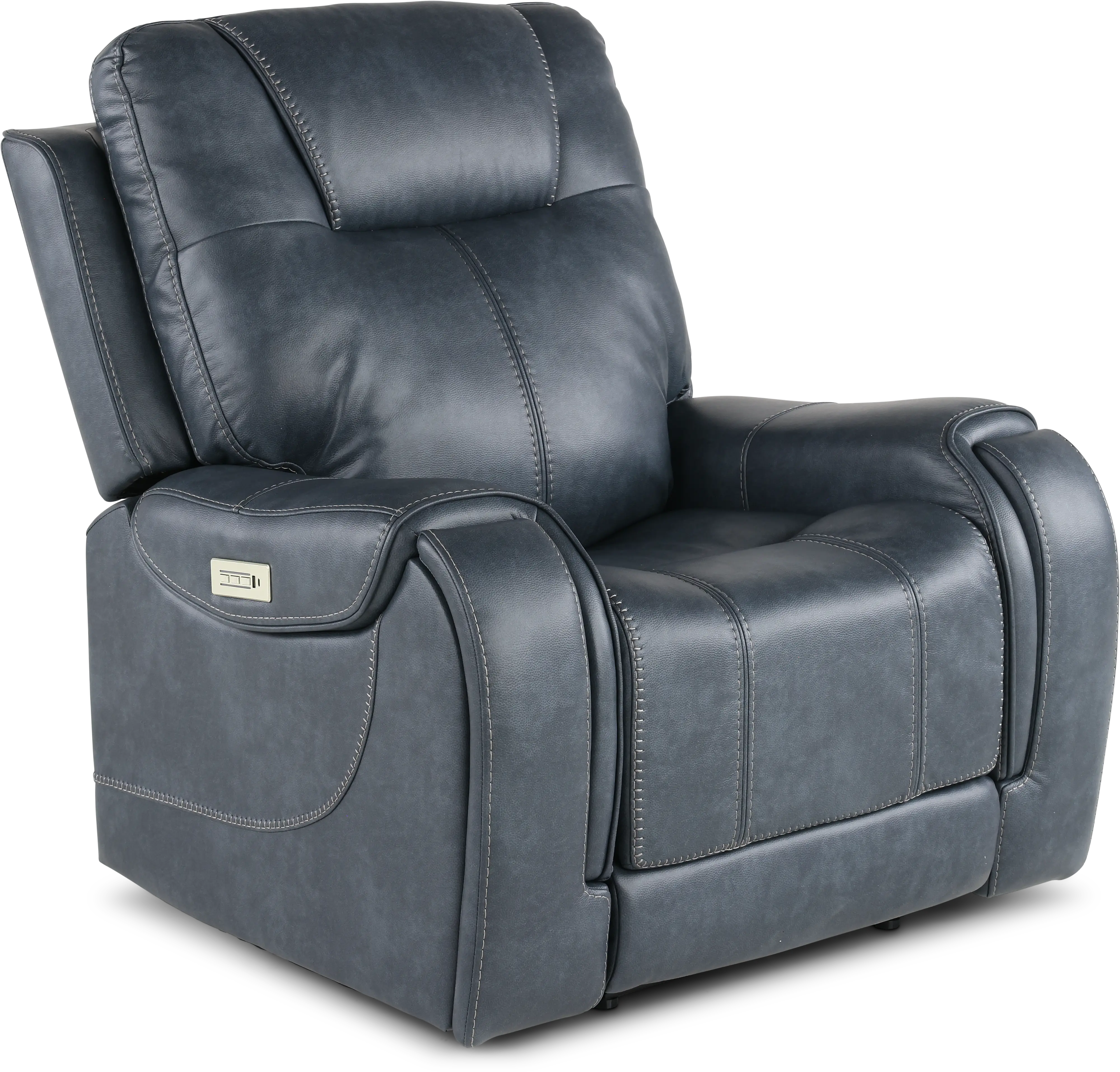 Conway Slate Gray Power Recliner-1