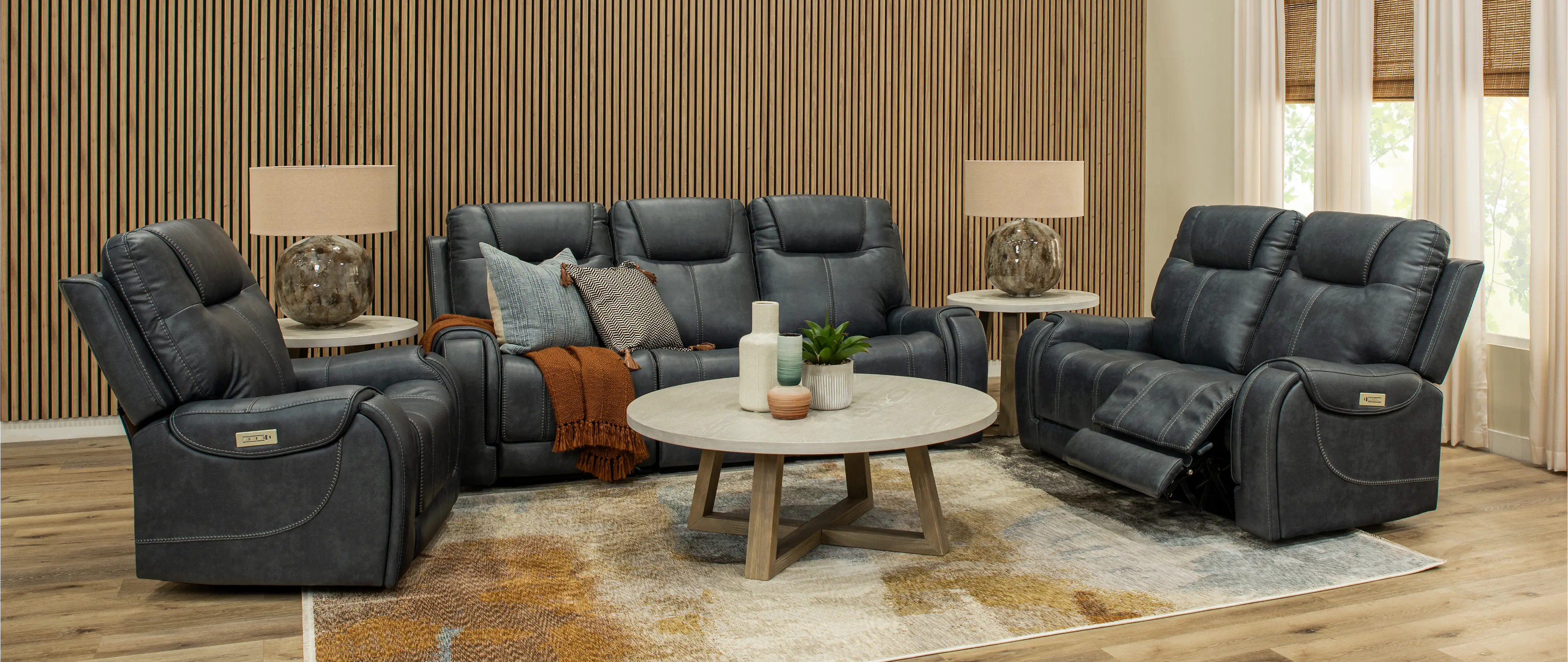 Conway Slate Gray Power Recliner-2