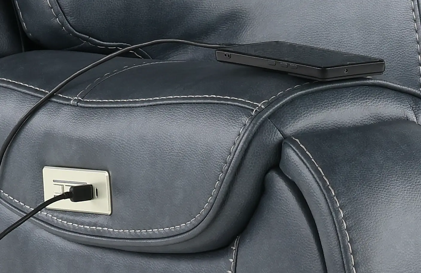 Conway Slate Gray Power Recliner-9