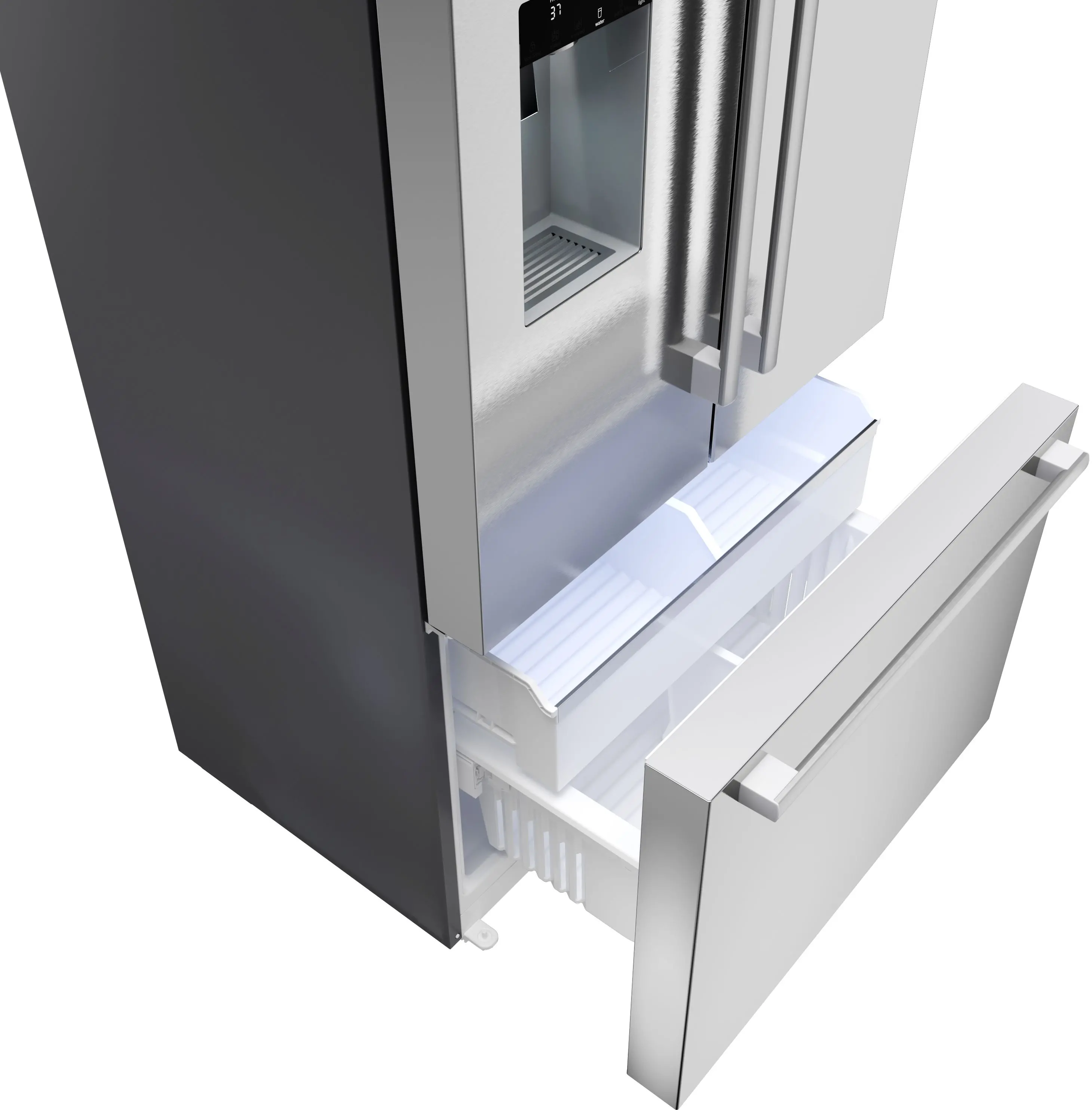 B36CD52SNS Bosch 500 Series 21.6 Cu Ft French Door Refrigerator - Counter Depth Stainless Steel-11