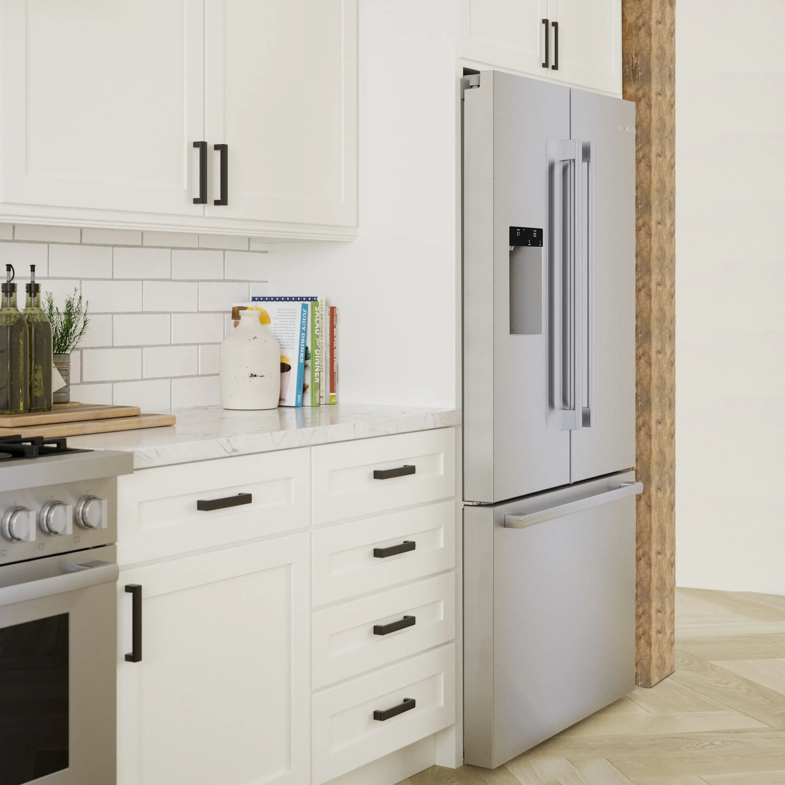 B36CD52SNS Bosch 500 Series 21.6 Cu Ft French Door Refrigerator - Counter Depth Stainless Steel-16