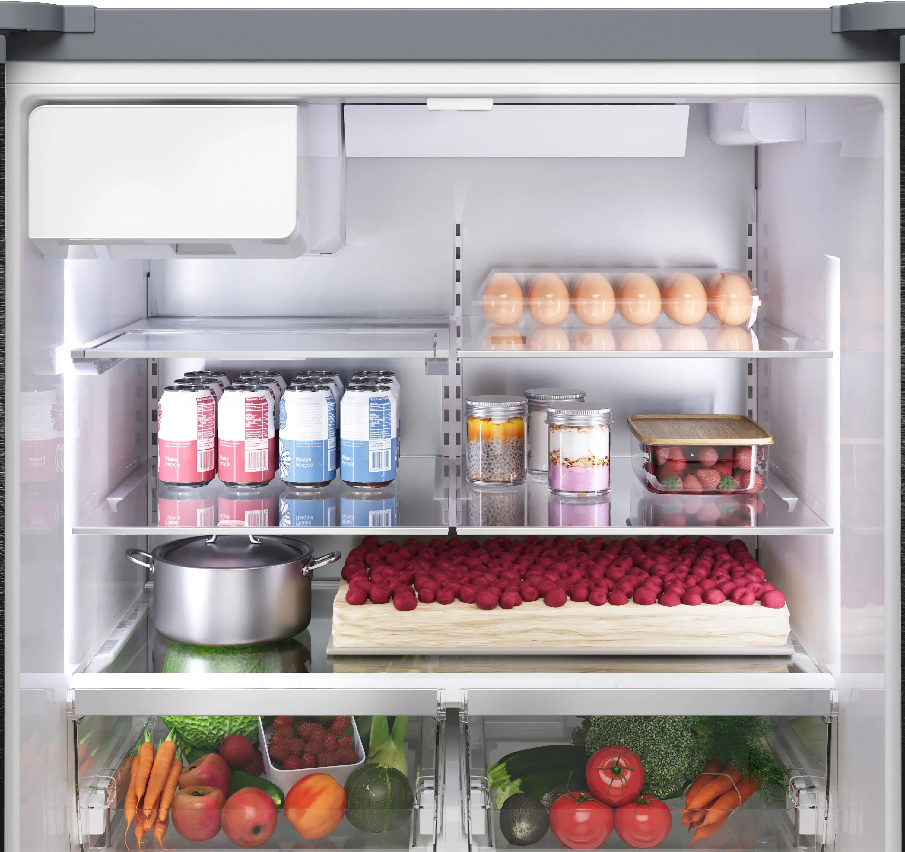 B36CD52SNS Bosch 500 Series 21.6 Cu Ft French Door Refrigerator - Counter Depth Stainless Steel-7