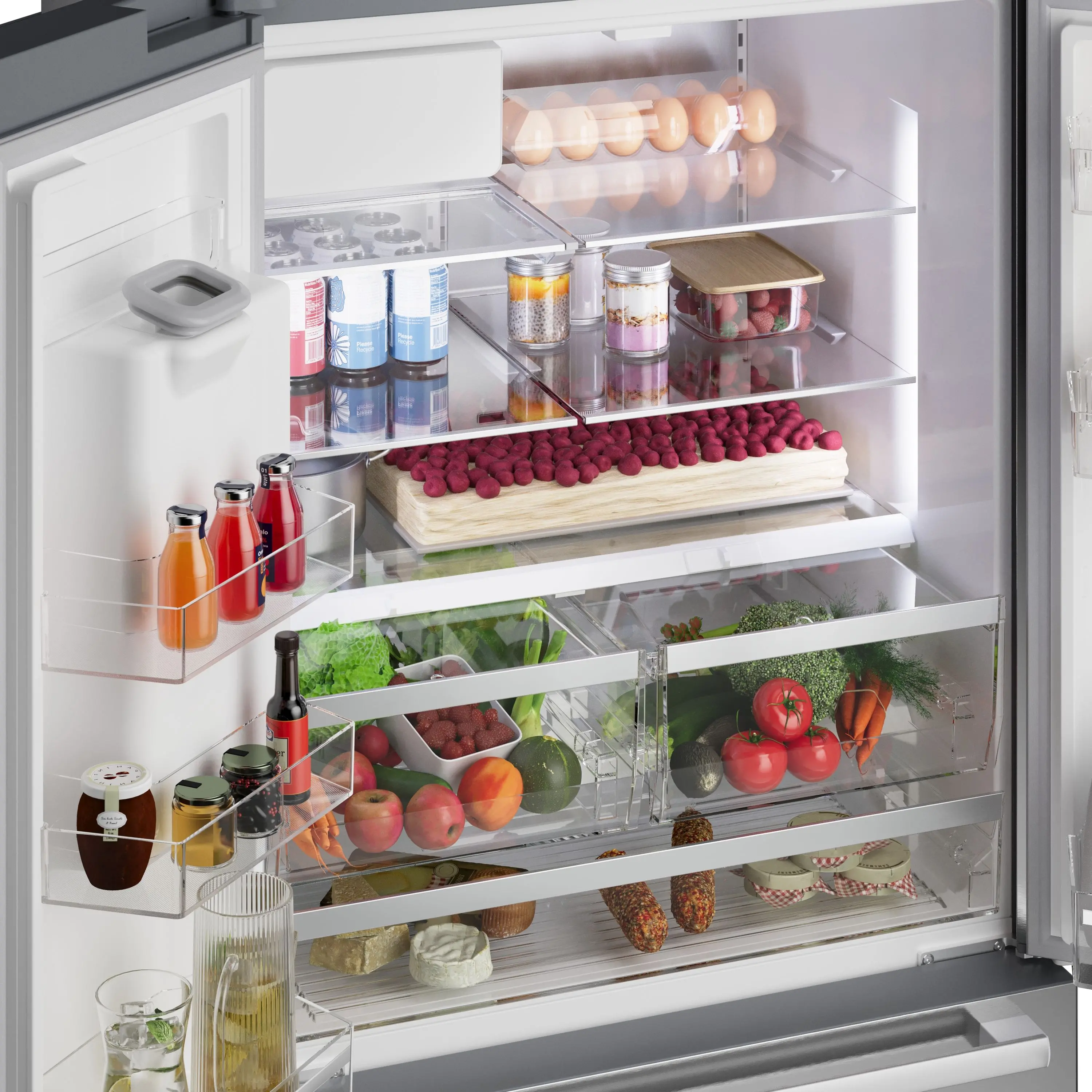 B36CD52SNS Bosch 500 Series 21.6 Cu Ft French Door Refrigerator - Counter Depth Stainless Steel-8