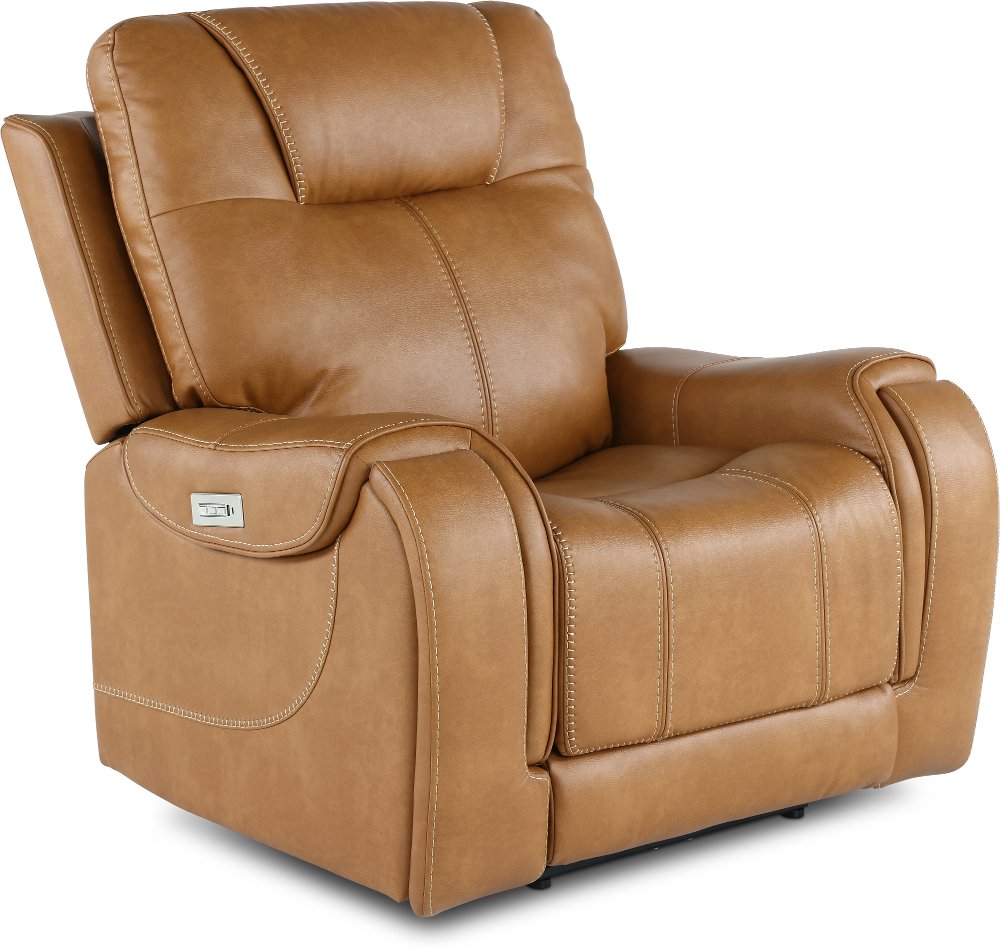 Conway Saddle Brown Power Recliner