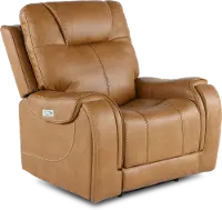 Conway Saddle Brown Power Recliner