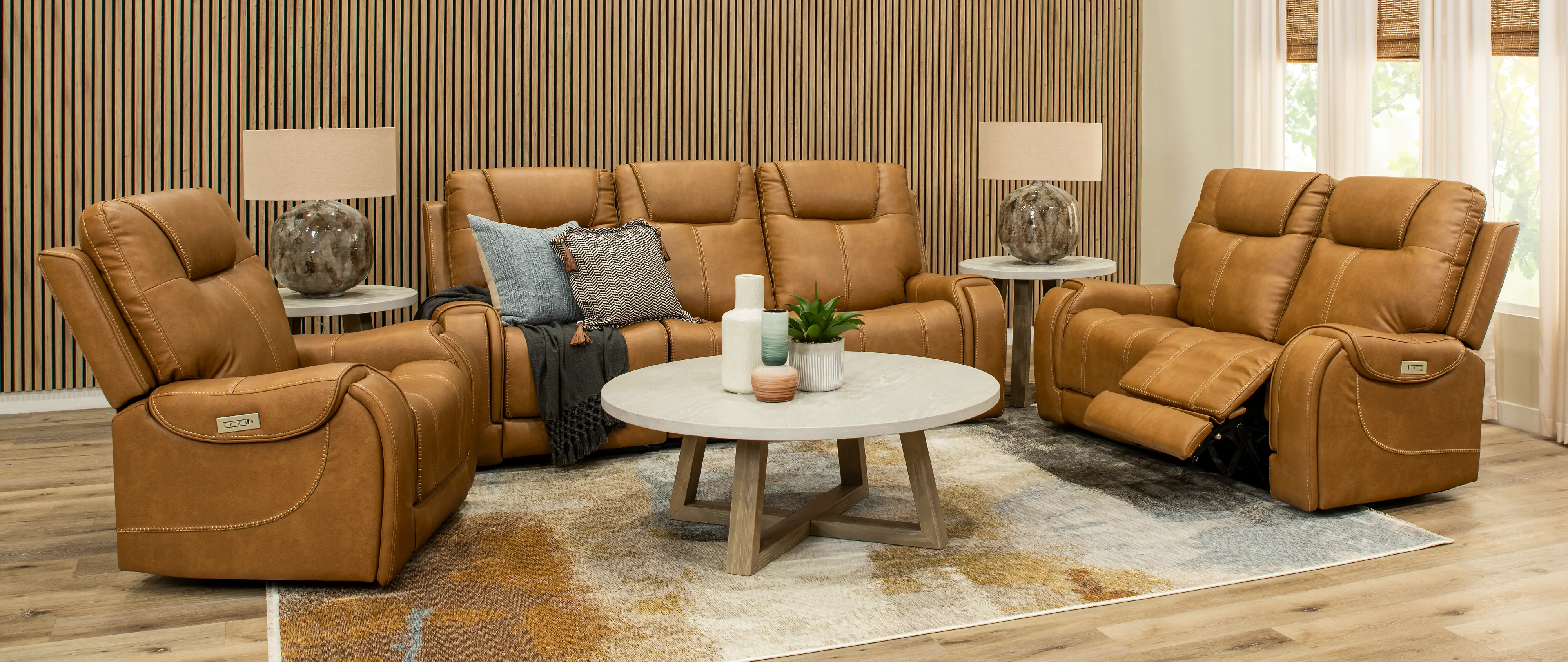 Conway Saddle Brown Power Recliner-2