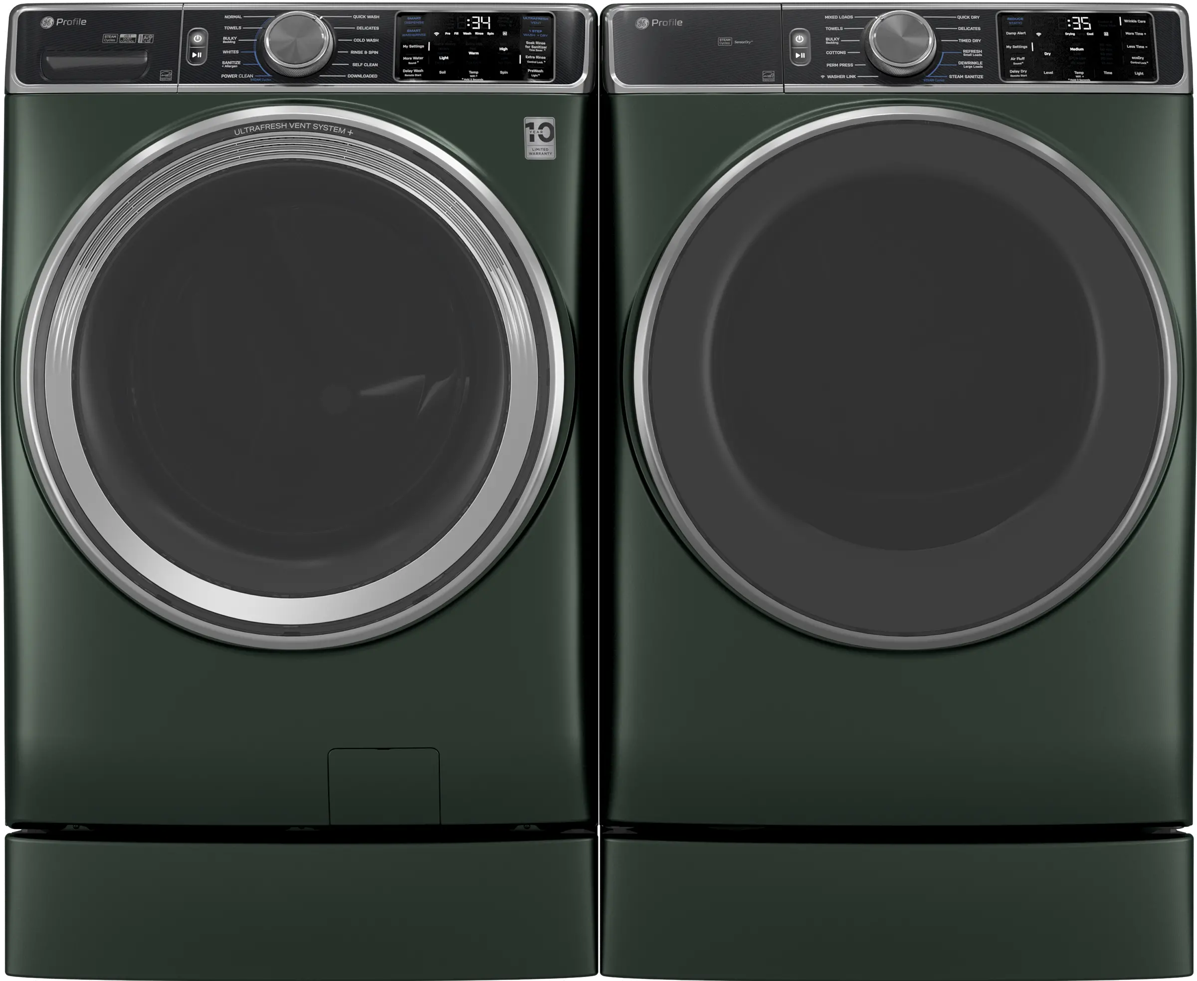GFR0728PWGN GE Jade Green Laundry Pedestal-2