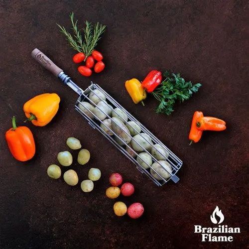 Brazilian Flame Round Basket Skewer-2