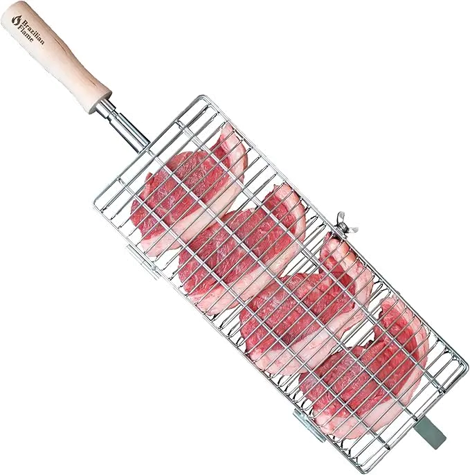 Brazilian Flame Flat Basket Skewer-3