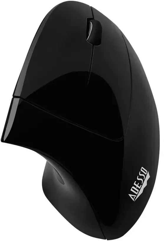 IMOUSE E10 Adesso E10 iMouse Wireless Optical Ergonomic Mouse - Black-3