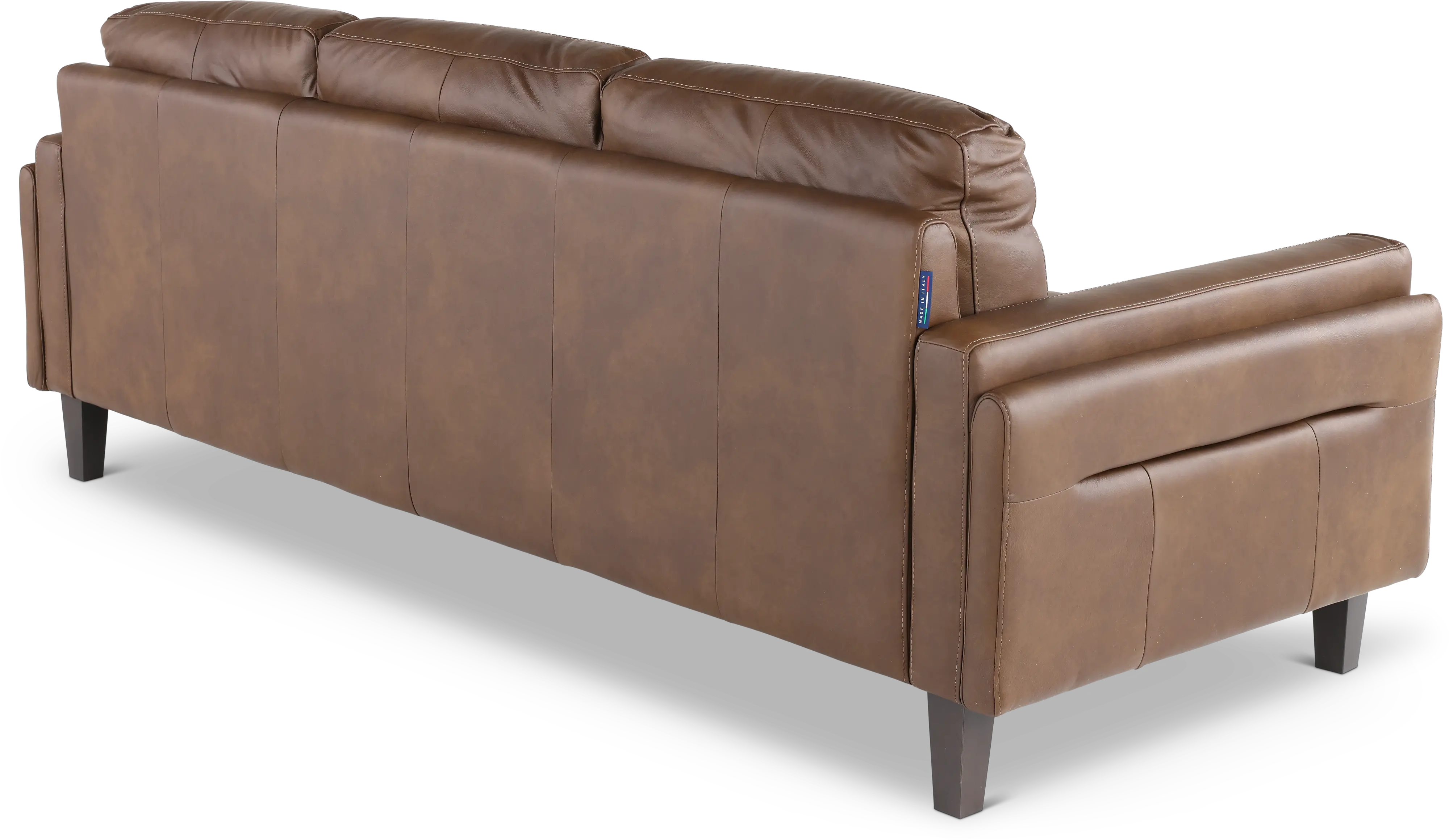 Guernsey Brown Leather Sofa-5
