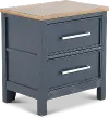 Parker Blue and Brown Nightstand