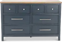 Parker Blue and Brown Dresser