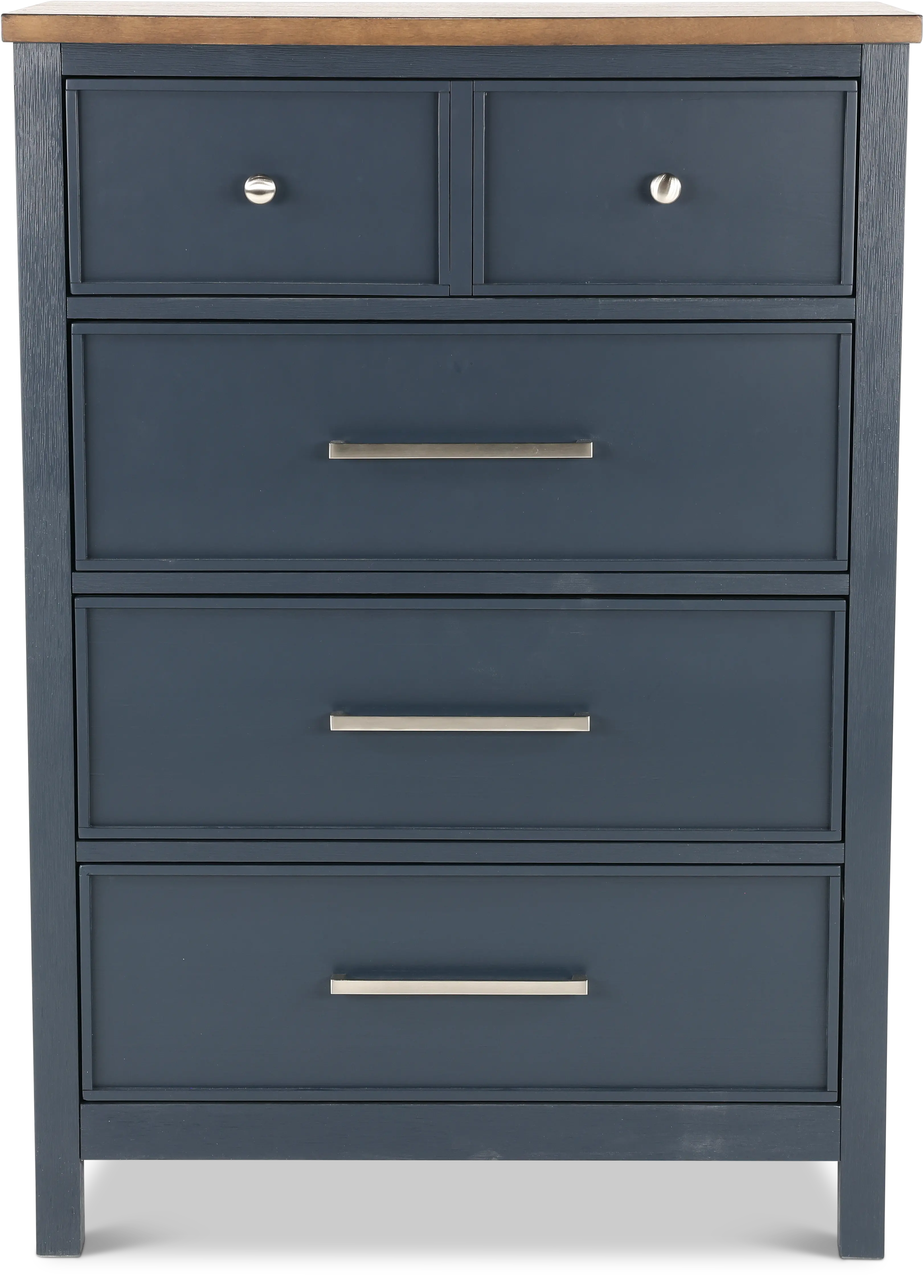 Parker Blue and Brown Chest of Drawers-1