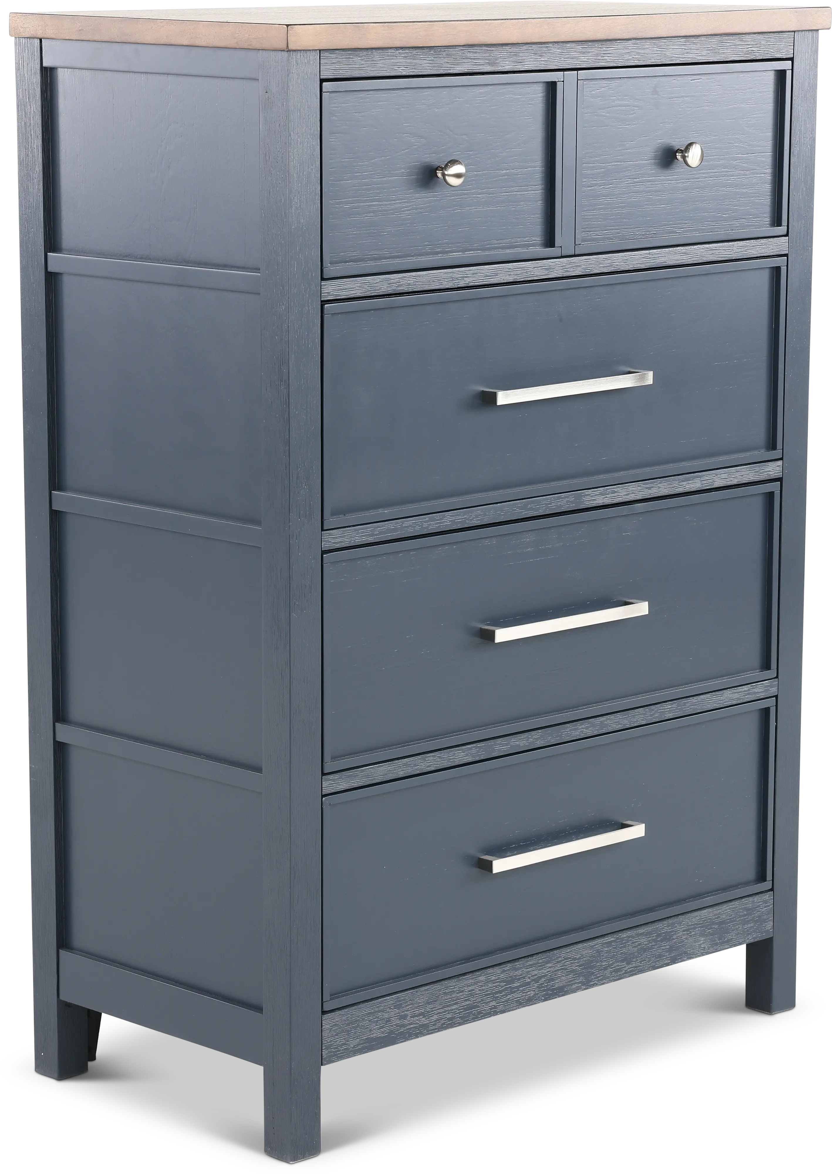 Parker Blue and Brown Chest of Drawers-4