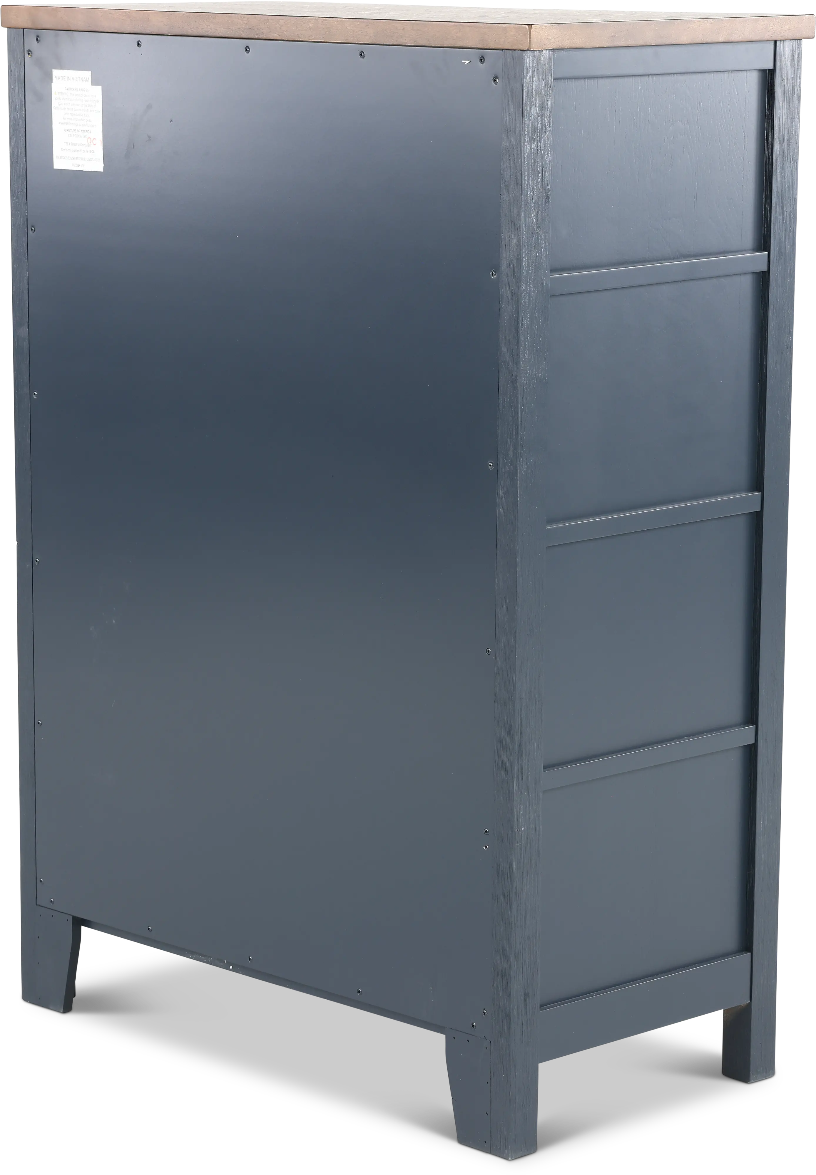 Parker Blue and Brown Chest of Drawers-6