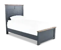 Parker Blue and Brown Twin Bed