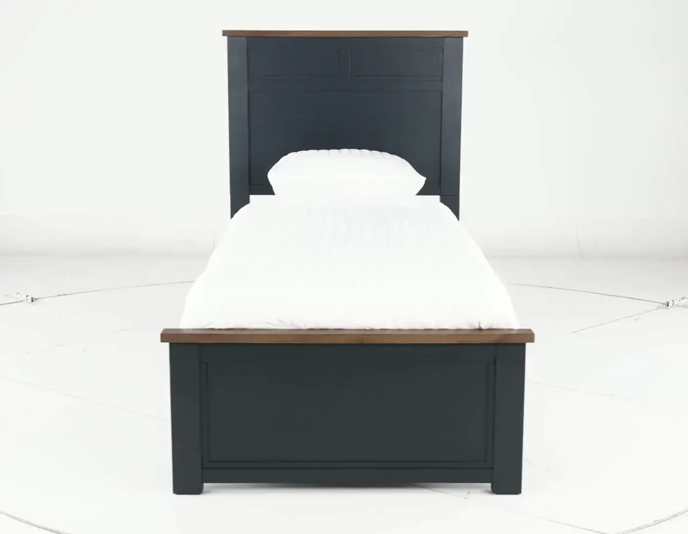 Parker Blue and Brown Twin Bed-5