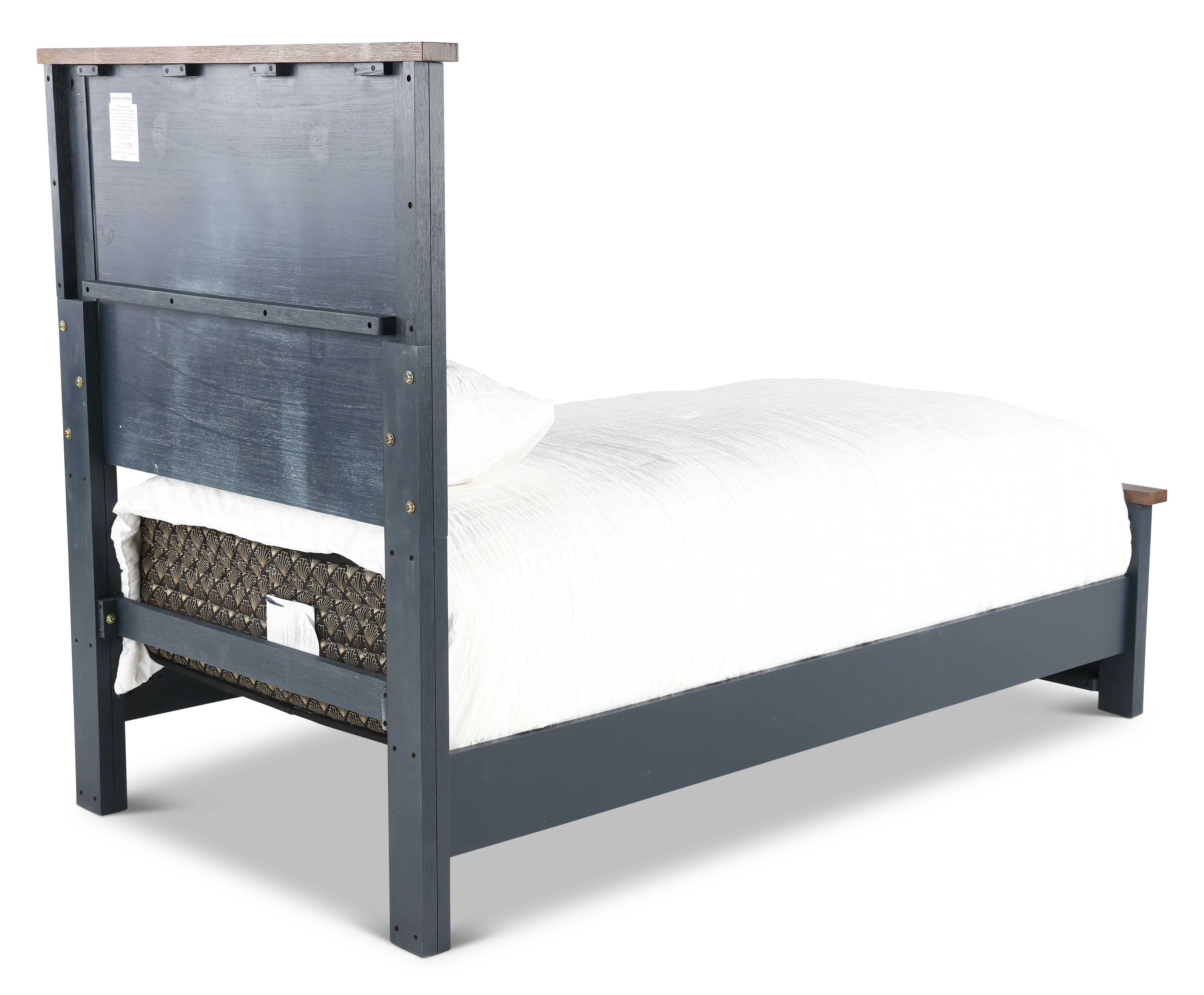 Parker Blue and Brown Twin Bed-7