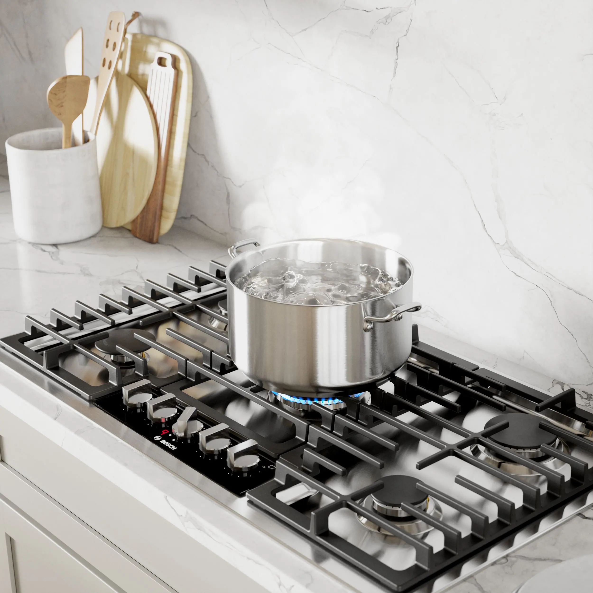 NGMP659UC Bosch Benchmark® 36  Gas Cooktop - Stainless Steel-3