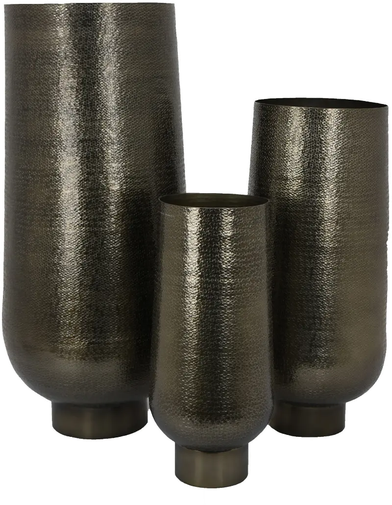 Bronze Metal Floor Planters