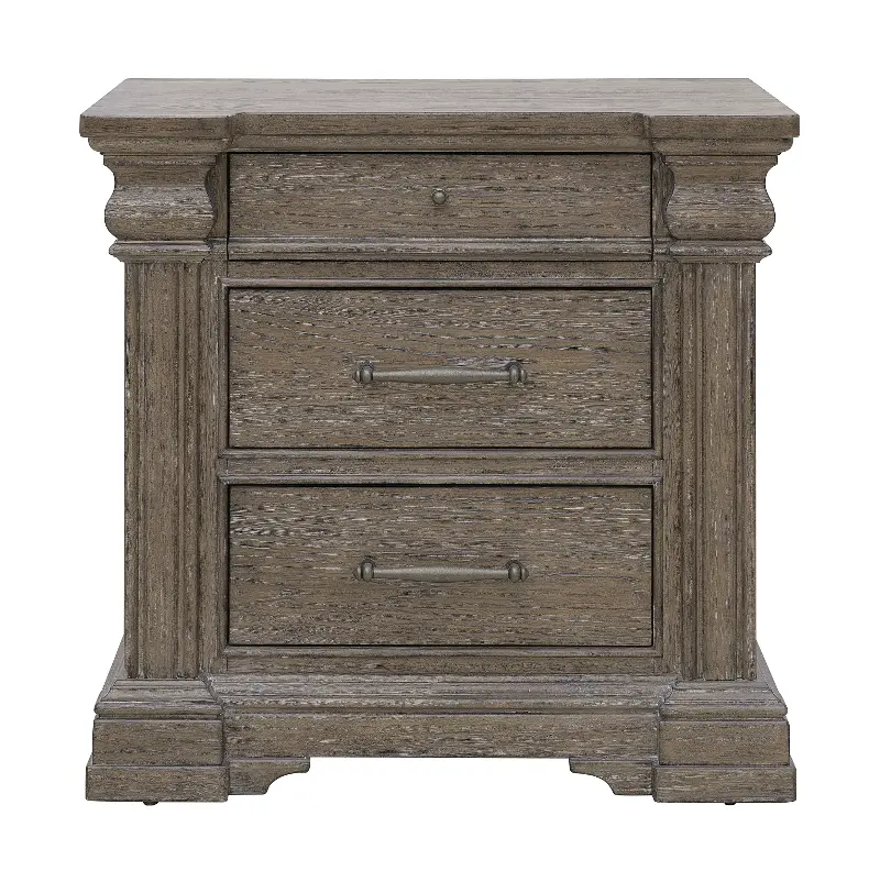 Madison Ridge Natural Bark Brown Nightstand