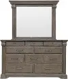 Madison Ridge Natural Bark Brown Dresser