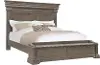 Madison Ridge Natural Bark Brown King Storage Bed