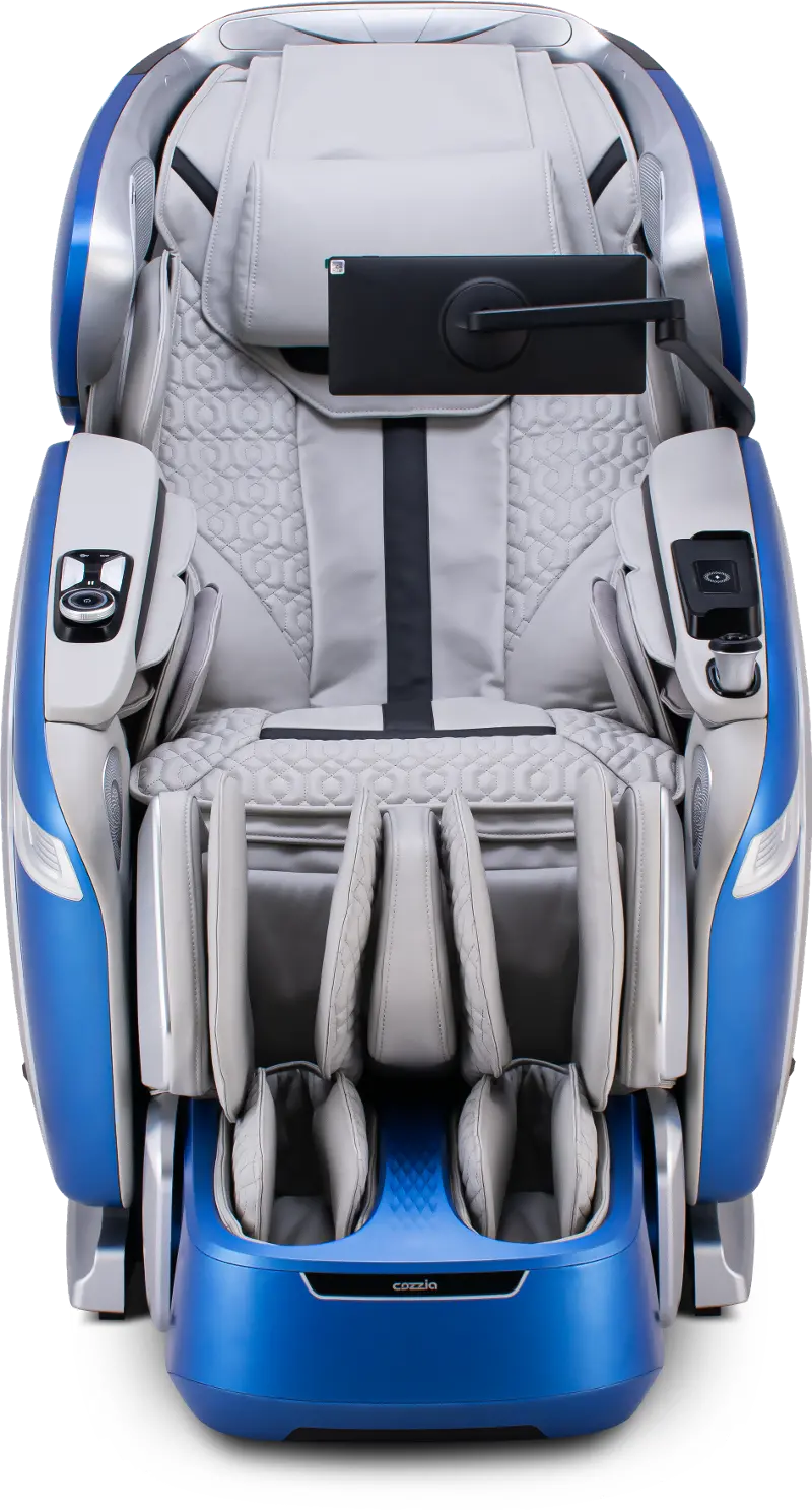 Cozzia Quantum CZ-800 Blue and Silver Massage Chair