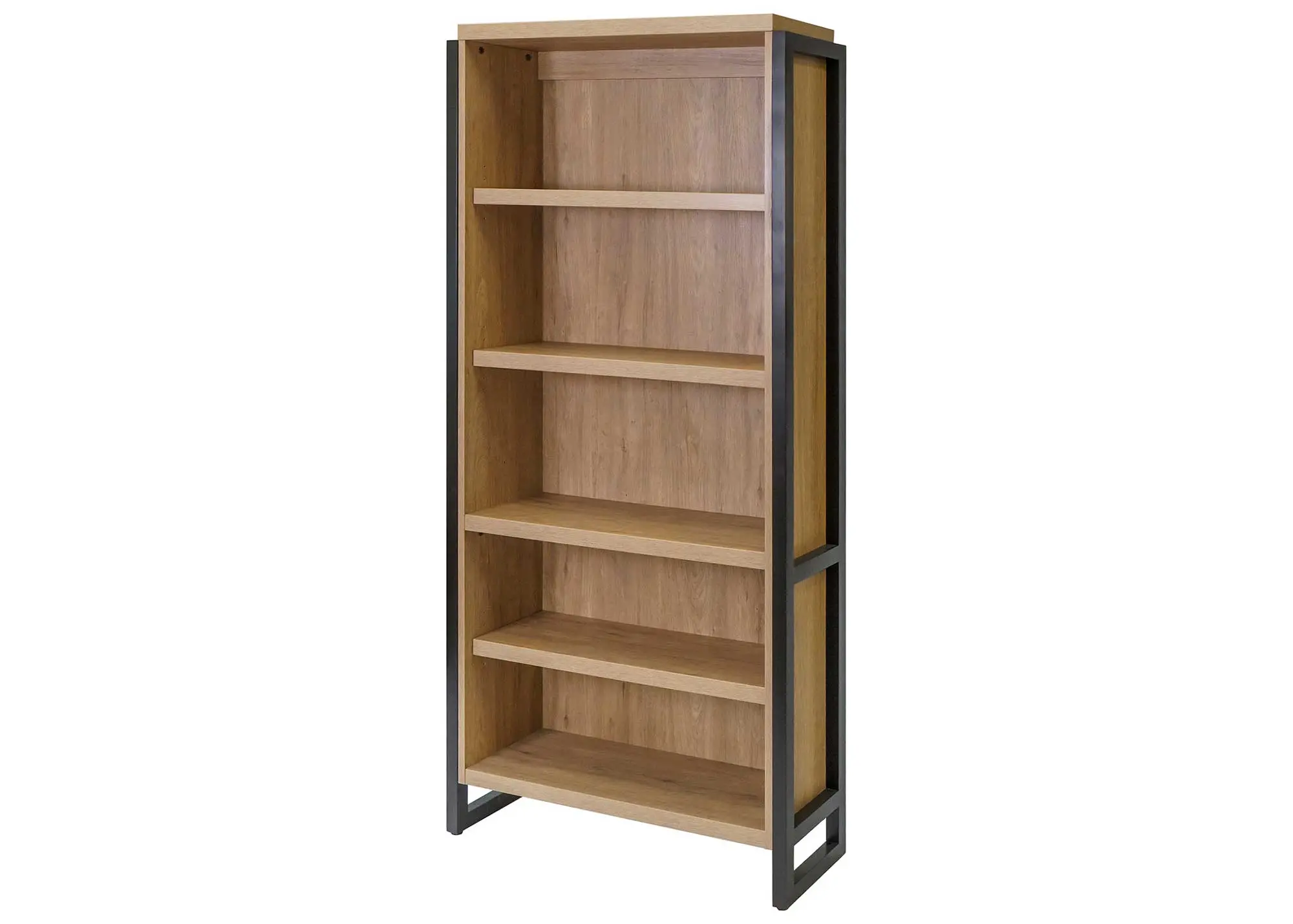 Mason Natural and Black Bookcase-2