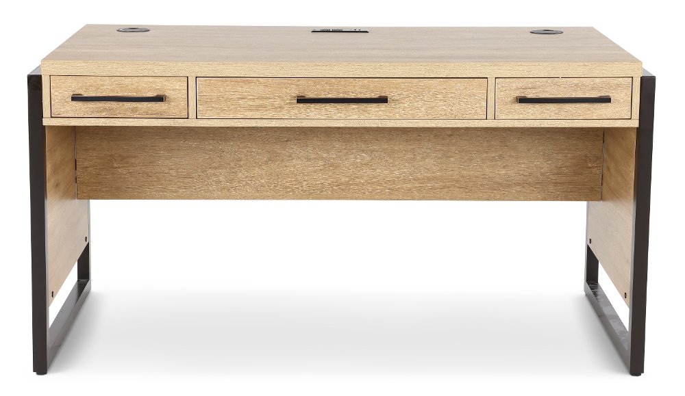 Mason Natural and Black Writing Desk