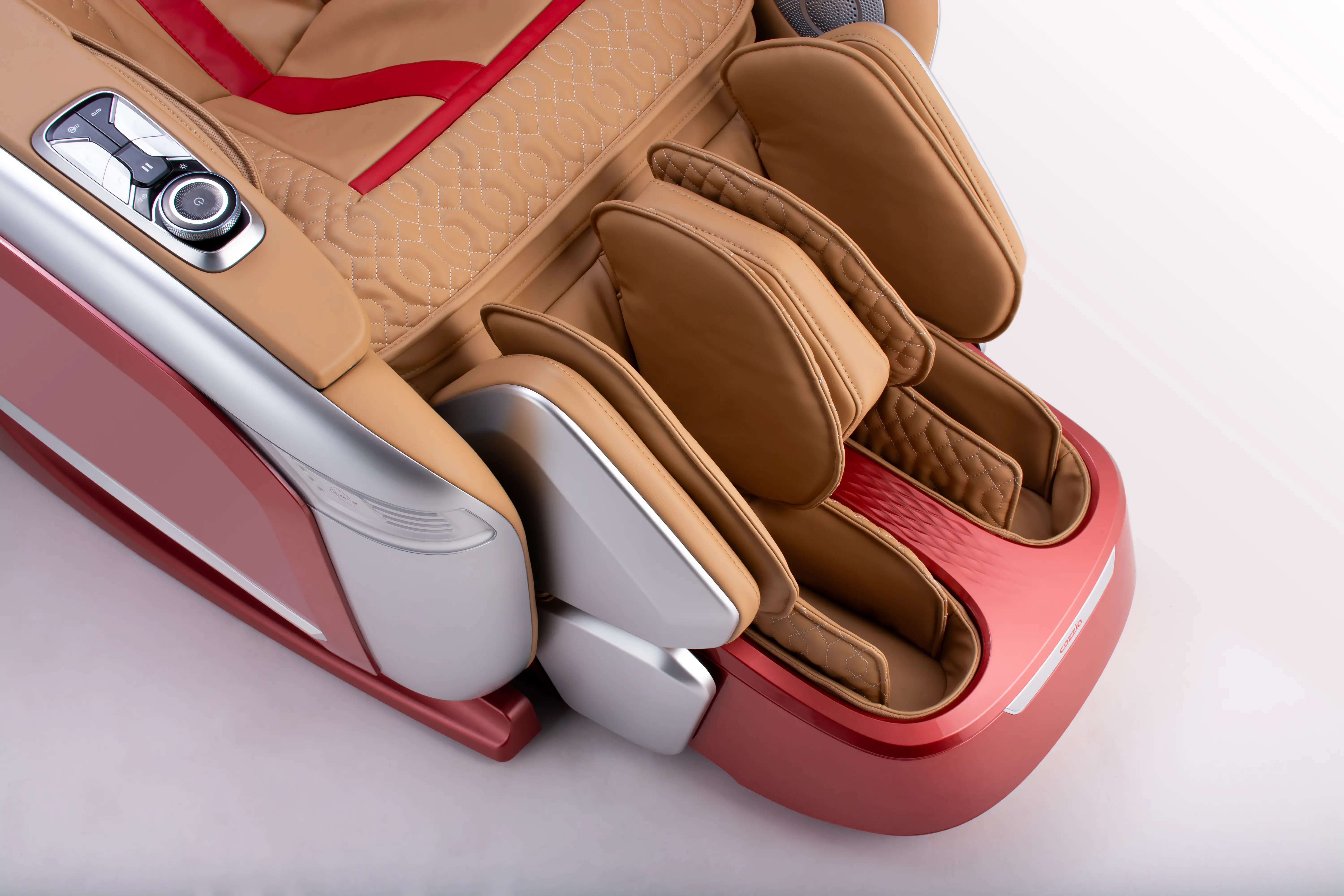 CZ-800 QUANTUM MSG CHR/SCR-SLV Cozzia Quantum CZ-800 Scarlet and Silver Massage Chair-17