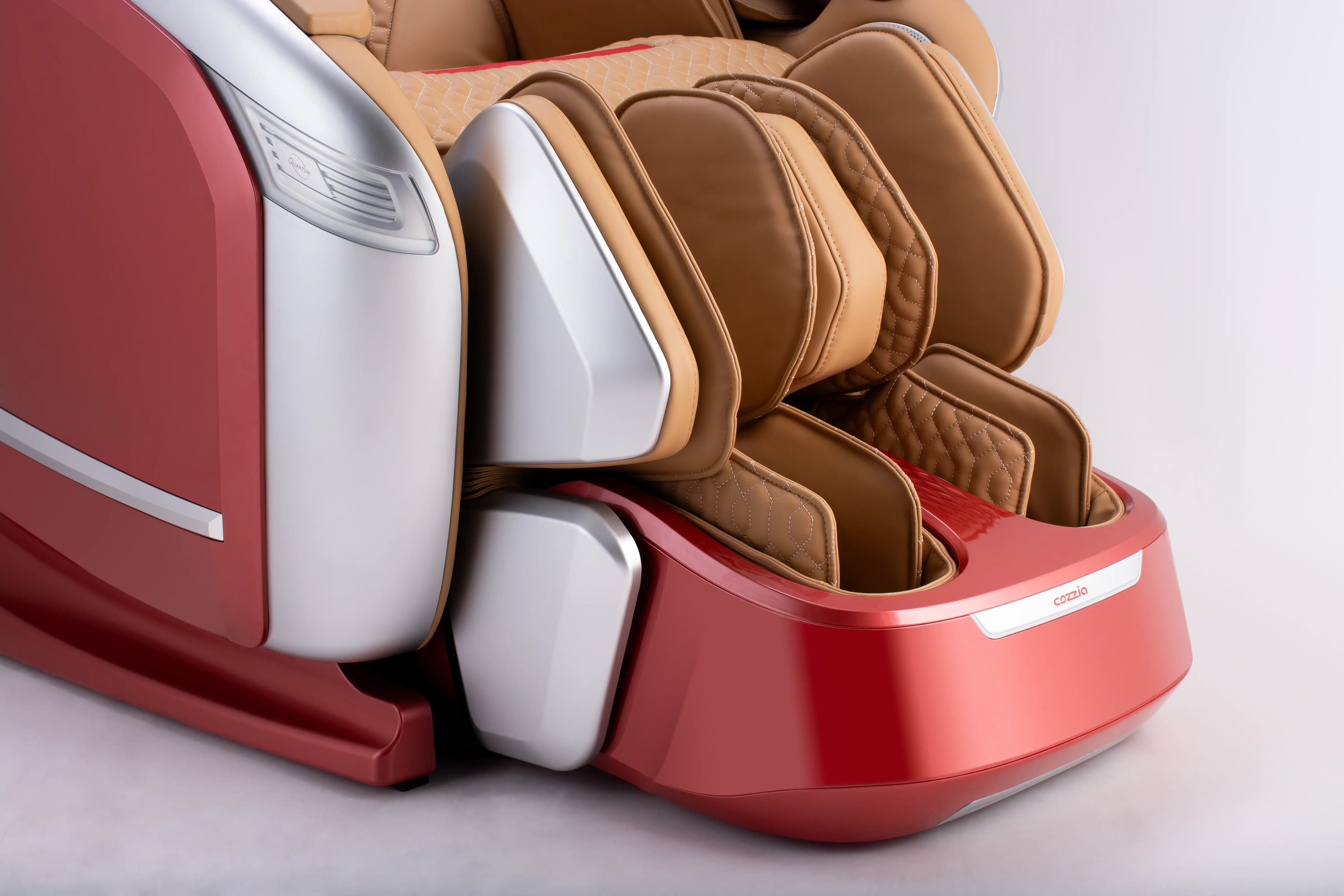 CZ-800 QUANTUM MSG CHR/SCR-SLV Cozzia Quantum CZ-800 Scarlet and Silver Massage Chair-18