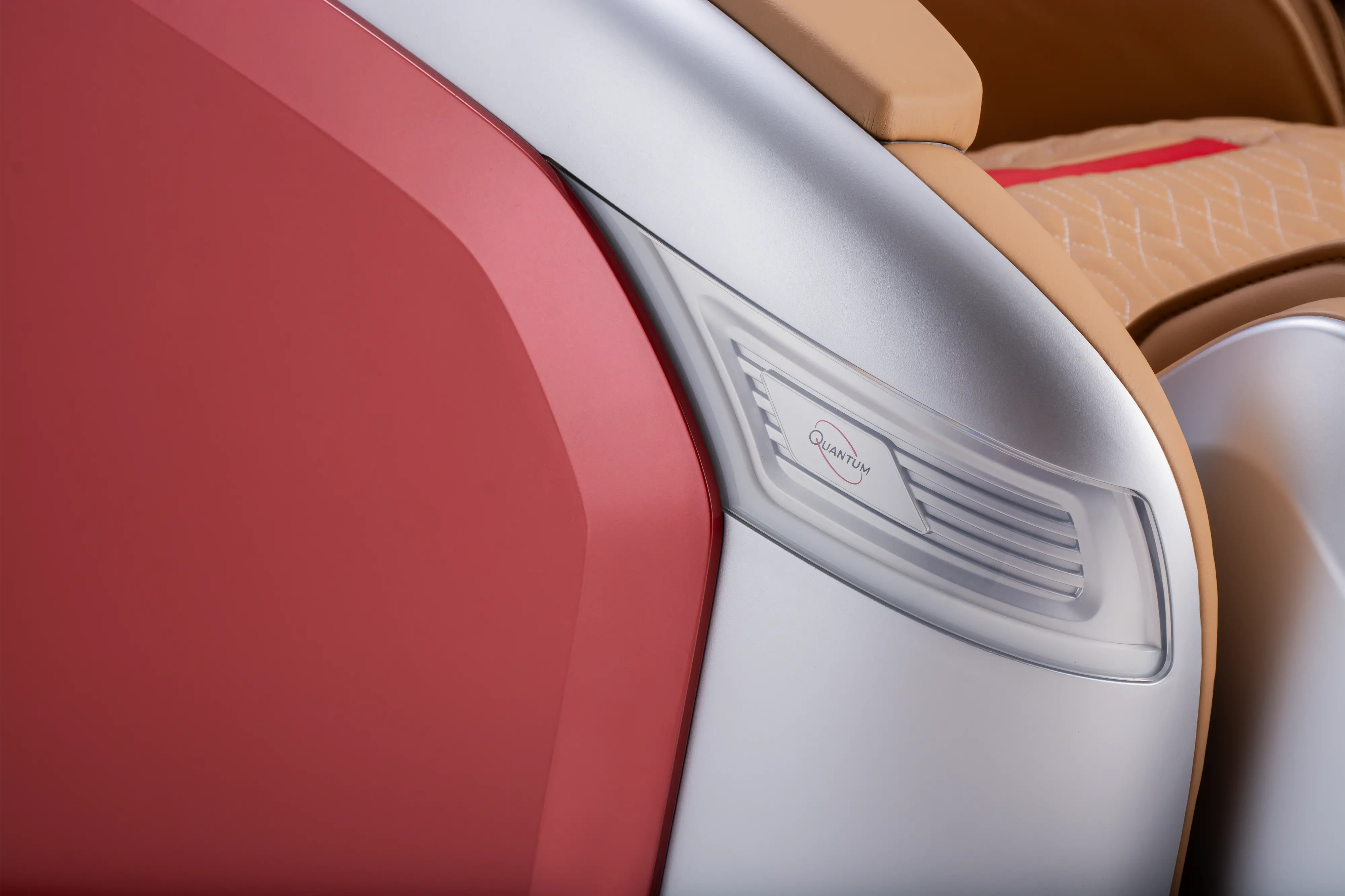 CZ-800 QUANTUM MSG CHR/SCR-SLV Cozzia Quantum CZ-800 Scarlet and Silver Massage Chair-19