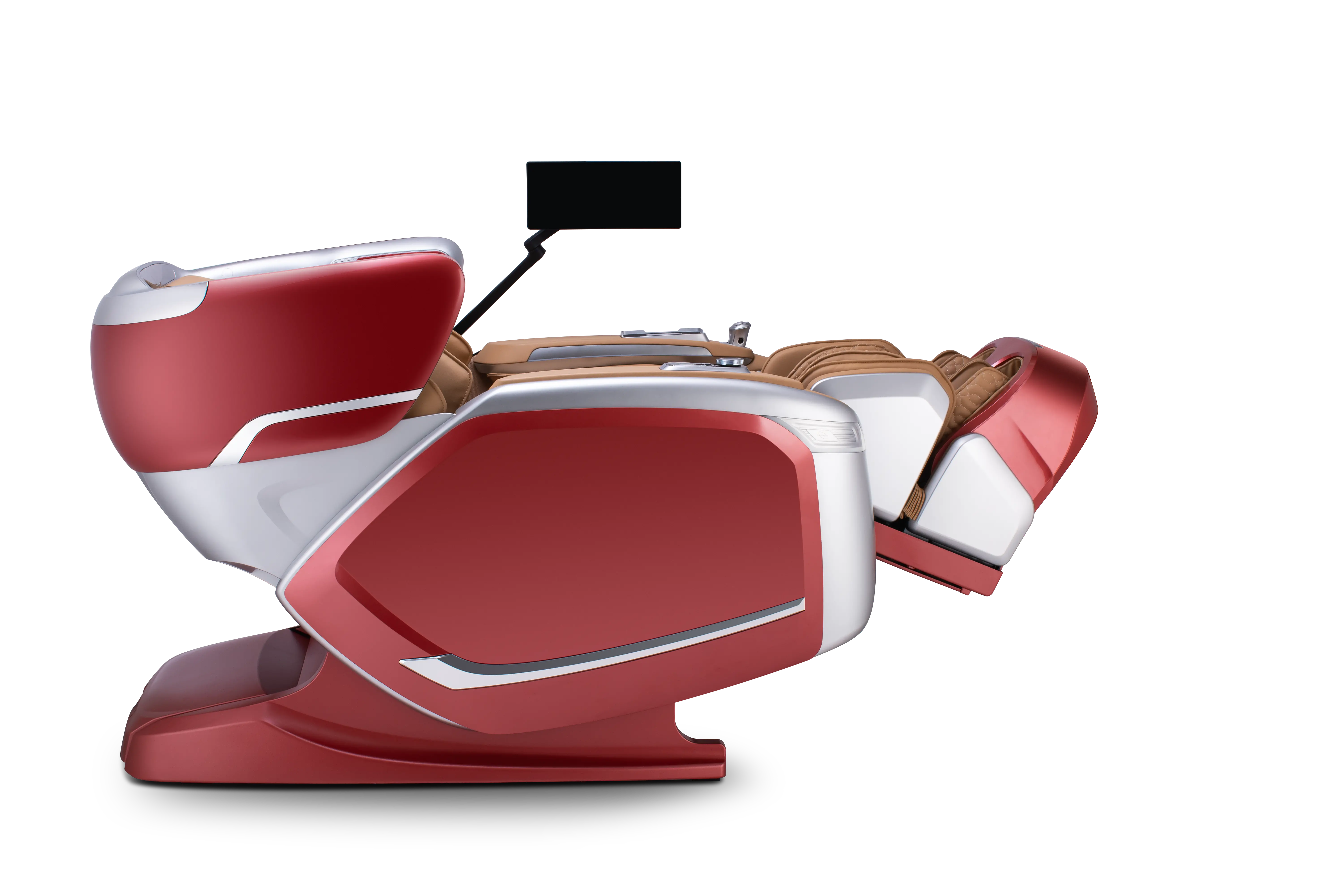 CZ-800 QUANTUM MSG CHR/SCR-SLV Cozzia Quantum CZ-800 Scarlet and Silver Massage Chair-5