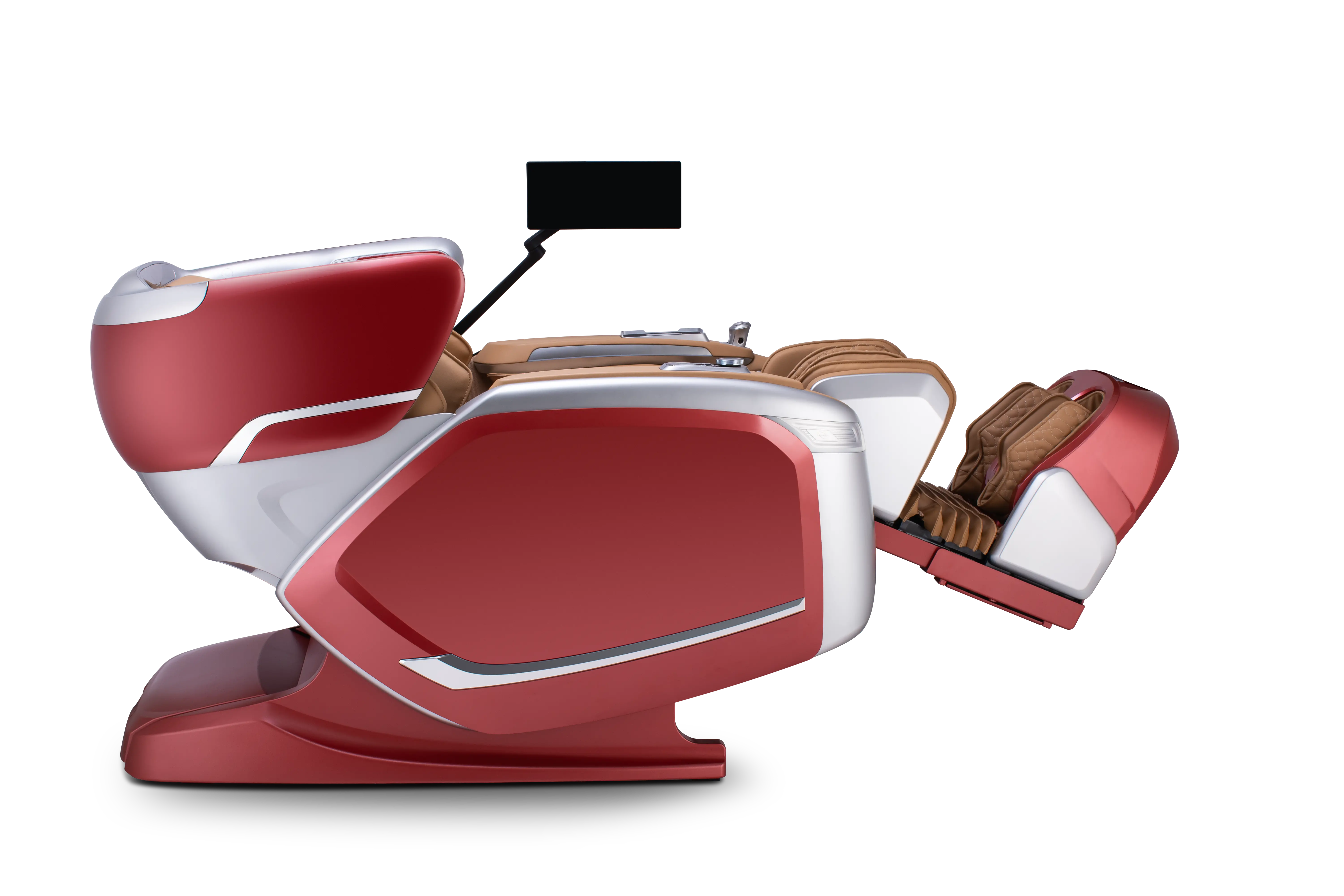 CZ-800 QUANTUM MSG CHR/SCR-SLV Cozzia Quantum CZ-800 Scarlet and Silver Massage Chair-6