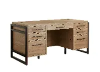 Mason Natural and Black Executive Desk