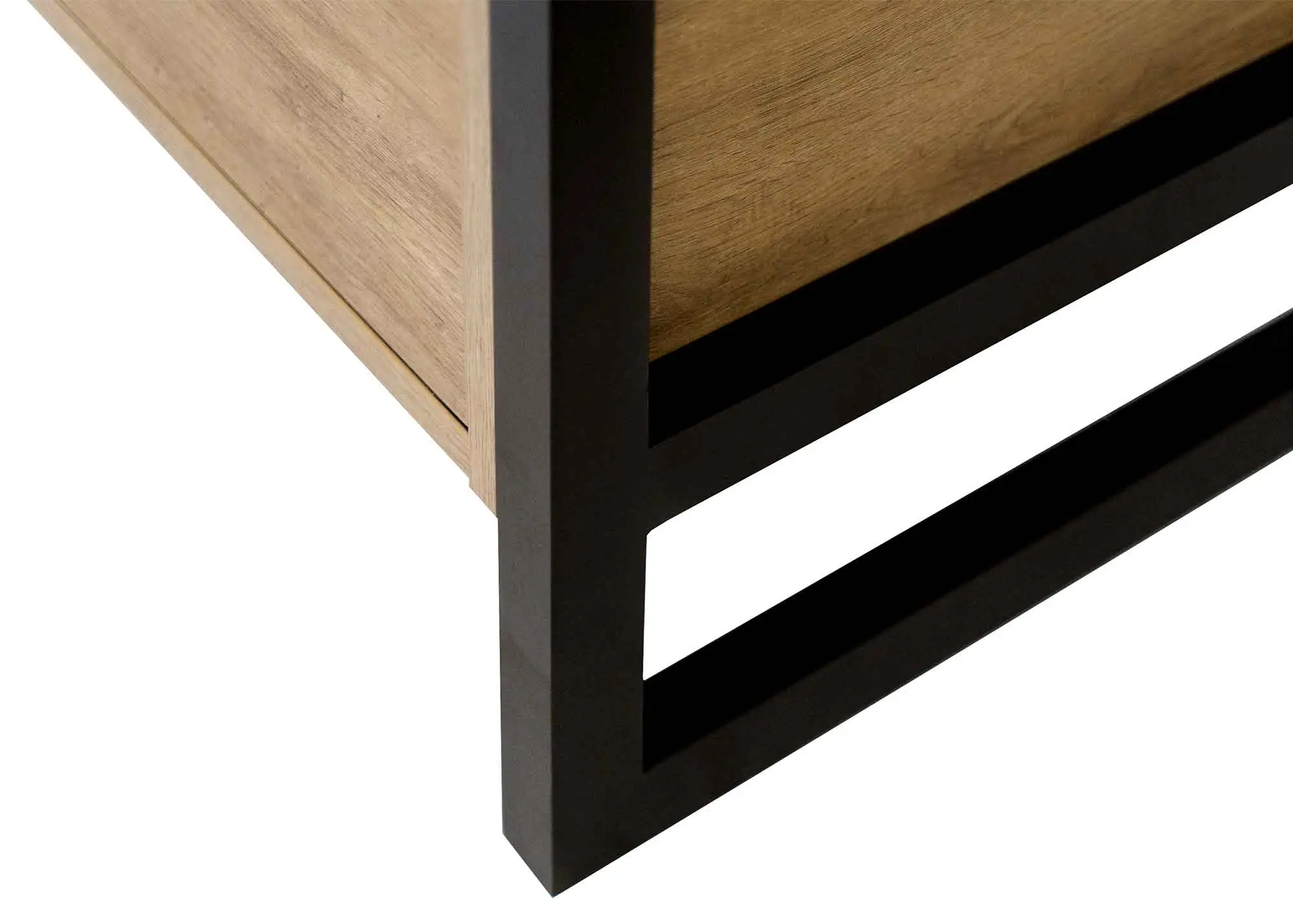 Mason Natural and Black Executive Desk-4