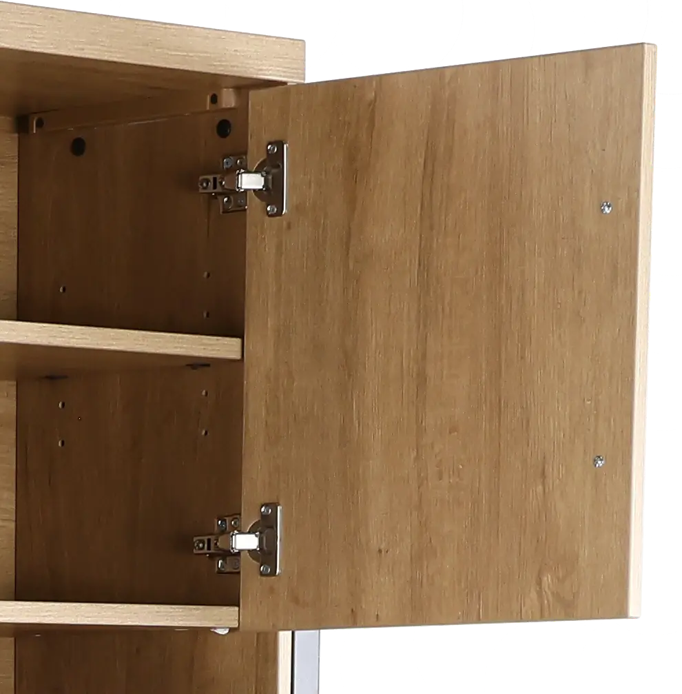 Mason Natural and Black Credenza and Hutch-6