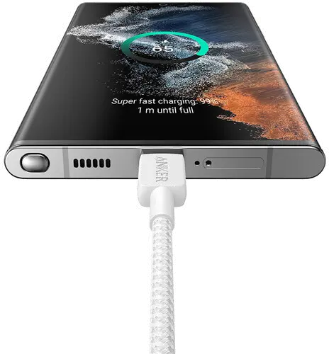 ANKER 3' 322 Braided USB-C Cable - White-4