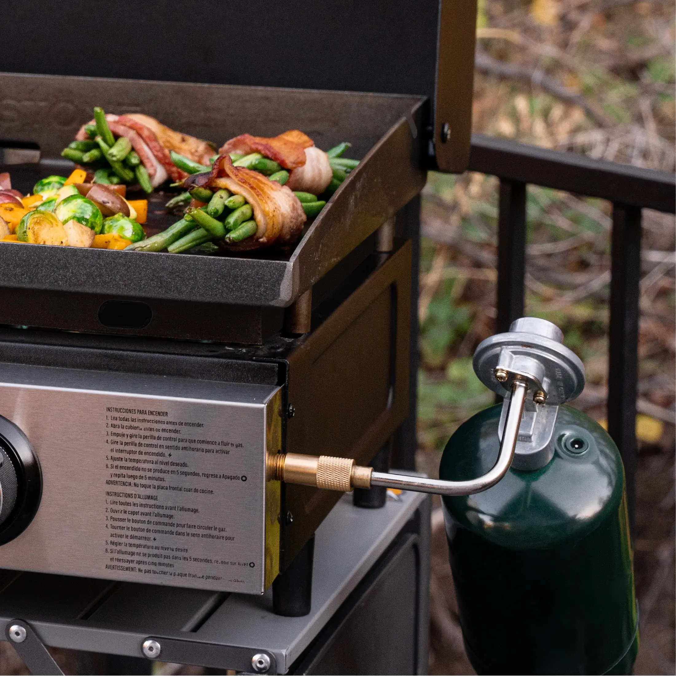2205 Blackstone 22  Omnivore Tabletop Griddle with Hood-6