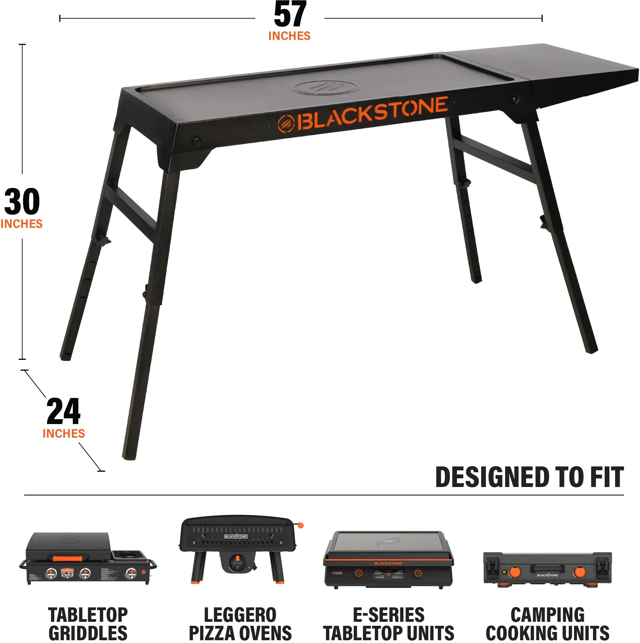 5477 Blackstone XL Omni Leg Stand with One Shelf-3