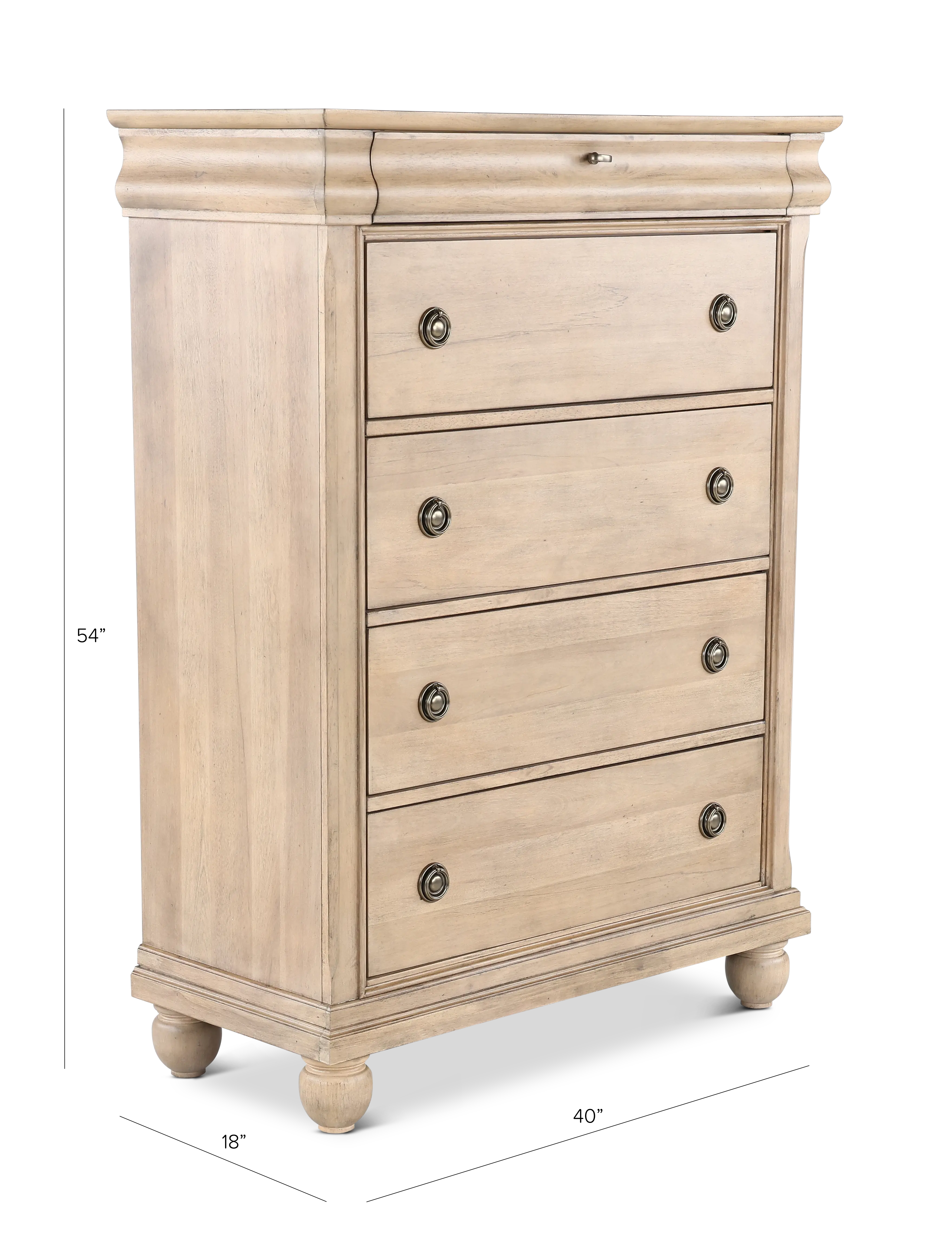 589WT-BR41 Traditions Saddle Tan Chest of Drawers-4
