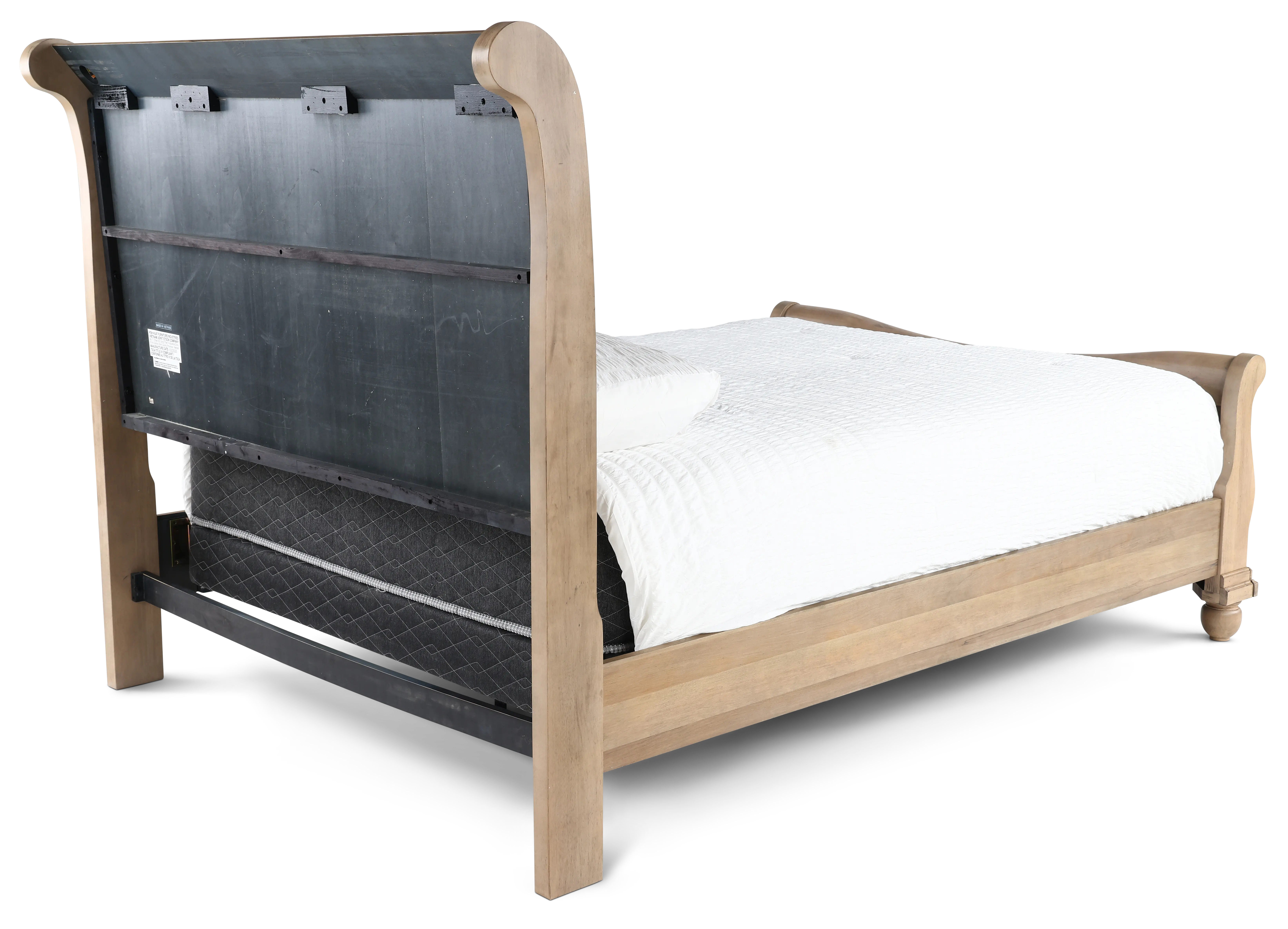 589WT-BED5/0 Traditions Saddle Tan Queen Sleigh Bed-6