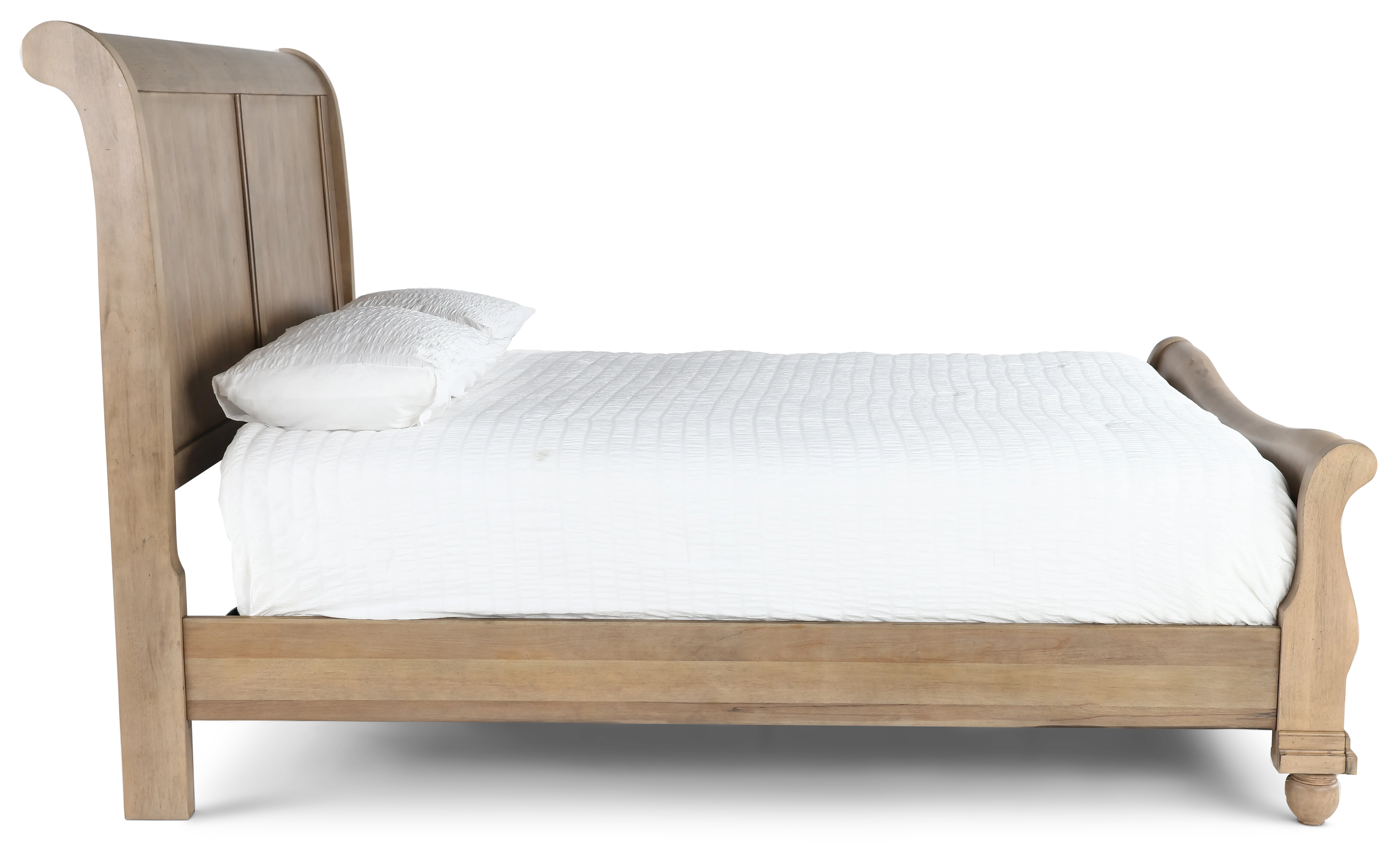 589WT-BED6/0 Traditions Saddle Tan California King Sleigh Bed-6